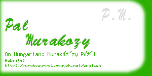 pal murakozy business card
